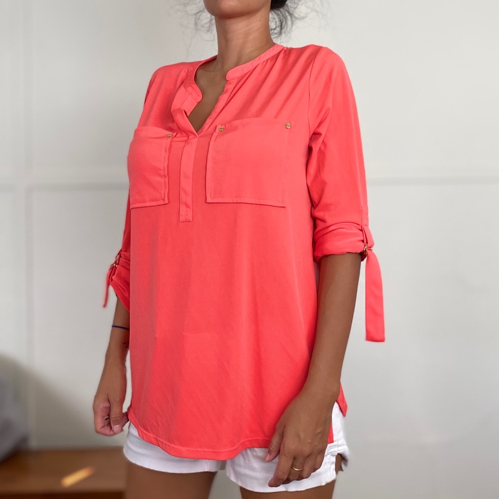 MK Coral Blouse